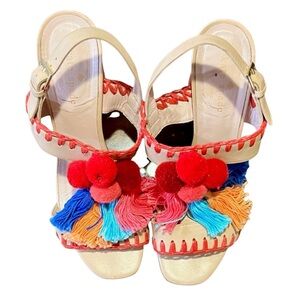 Kate Spade New York Pom Pom Tassel Heels